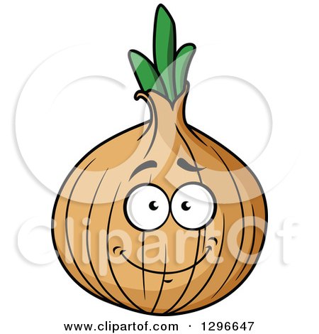 450x470 Clipart Of A Cartoon Yellow Onion Character