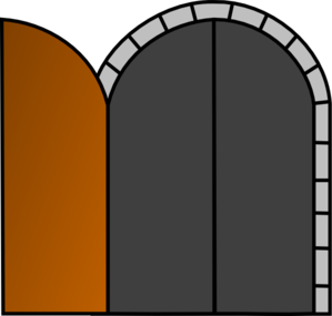 299x285 Open Wooden Door Clip Art