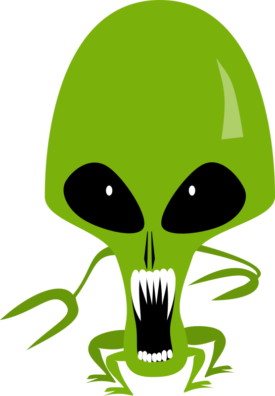 556x800 Alien With Open Mouth Clipart Clip Art Library
