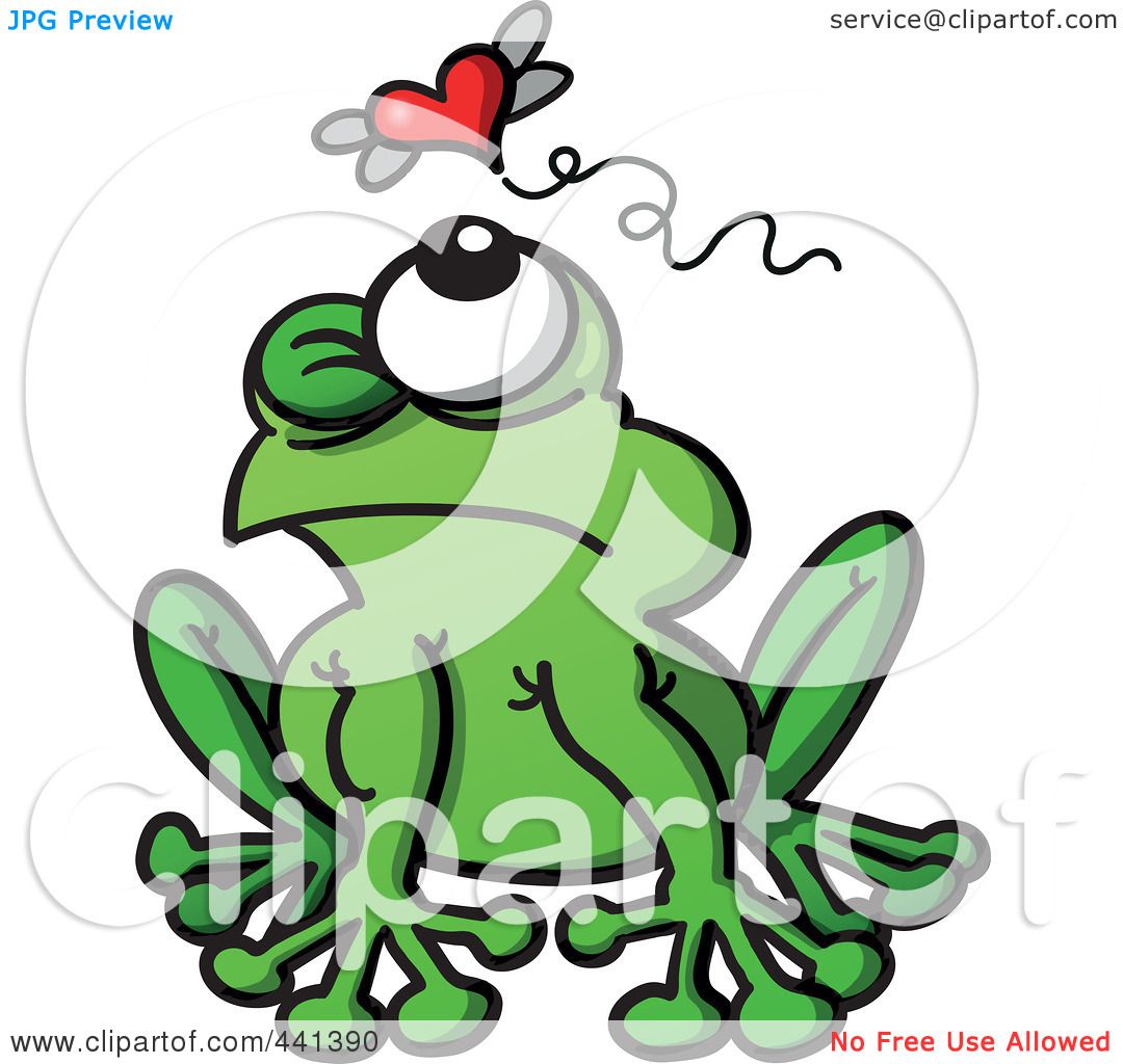 1080x1024 Royalty Free (Rf) Clip Art Illustration Of A Romantic Frog