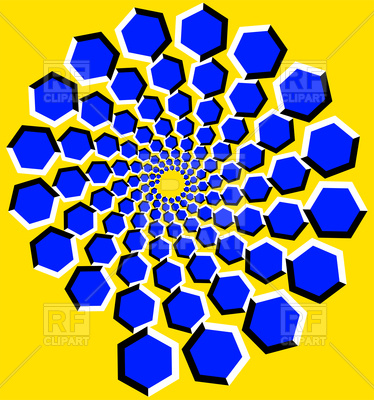 374x400 Bright Background With The Optical Illusion Royalty Free Vector