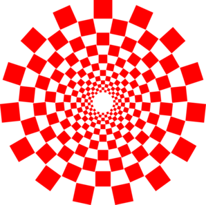 298x297 Checkered Illusion Clip Art