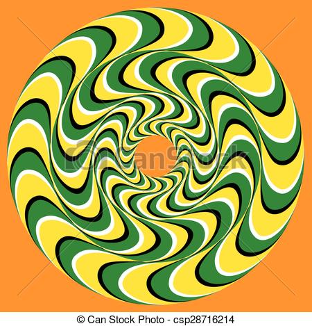 450x469 Hypnotic Swirly Sphere. Optical Illusion Background. Swirl