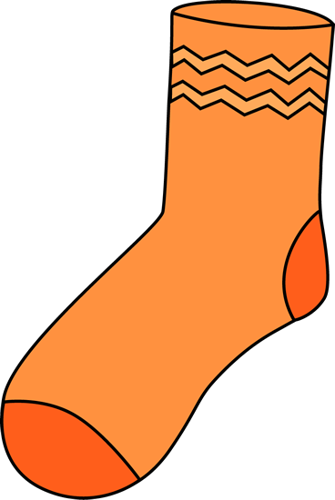 368x550 Orange Sock Clip Art