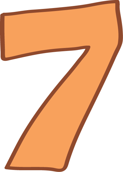 412x577 7 Clip Art Animal Number Seven Clip Art