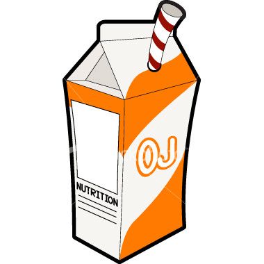 380x380 Simple Orange Juice Cartoon