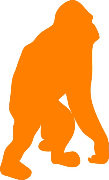 360x592 Orange Orangutan Clip Art