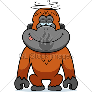 325x325 Cartoon Orangutan Gl Stock Images