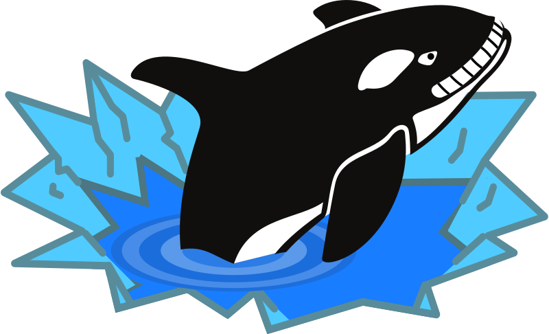 800x486 Free Clipart Evil Orca Cartoon Looking And Smiling With Teeth