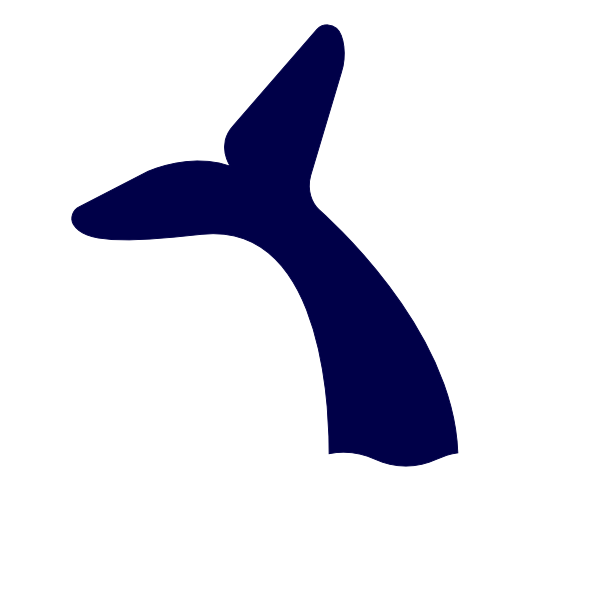 600x600 Blue Whale Tail Clip Art
