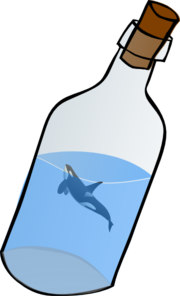 180x296 Bottled Glass With Killer Whale Clip Art