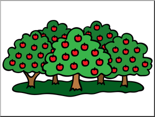 304x229 Clip Art Apple Orchard Color I Abcteach