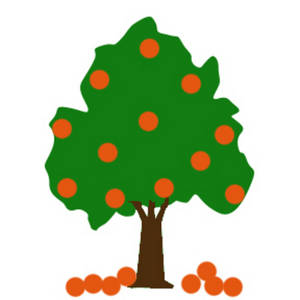 300x300 Free Clipart Picture Of An Orange Tree