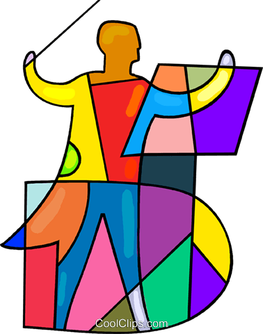 378x480 Orchestra Conductor Royalty Free Vector Clip Art Illustration