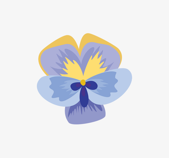 650x607 Blue Orchid Vector Material Picture, Vector, Blue, Orchid Png