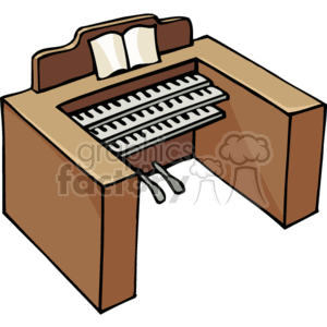 300x300 Royalty Free Church Organ 164964 Vector Clip Art Image