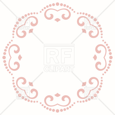 400x400 Oriental Damask Lace Royalty Free Vector Clip Art Image
