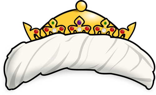 500x305 Vector Illustration Of Oriental Crown Public Domain Vectors