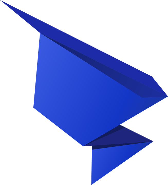 654x720 Origami Clipart Folded Paper