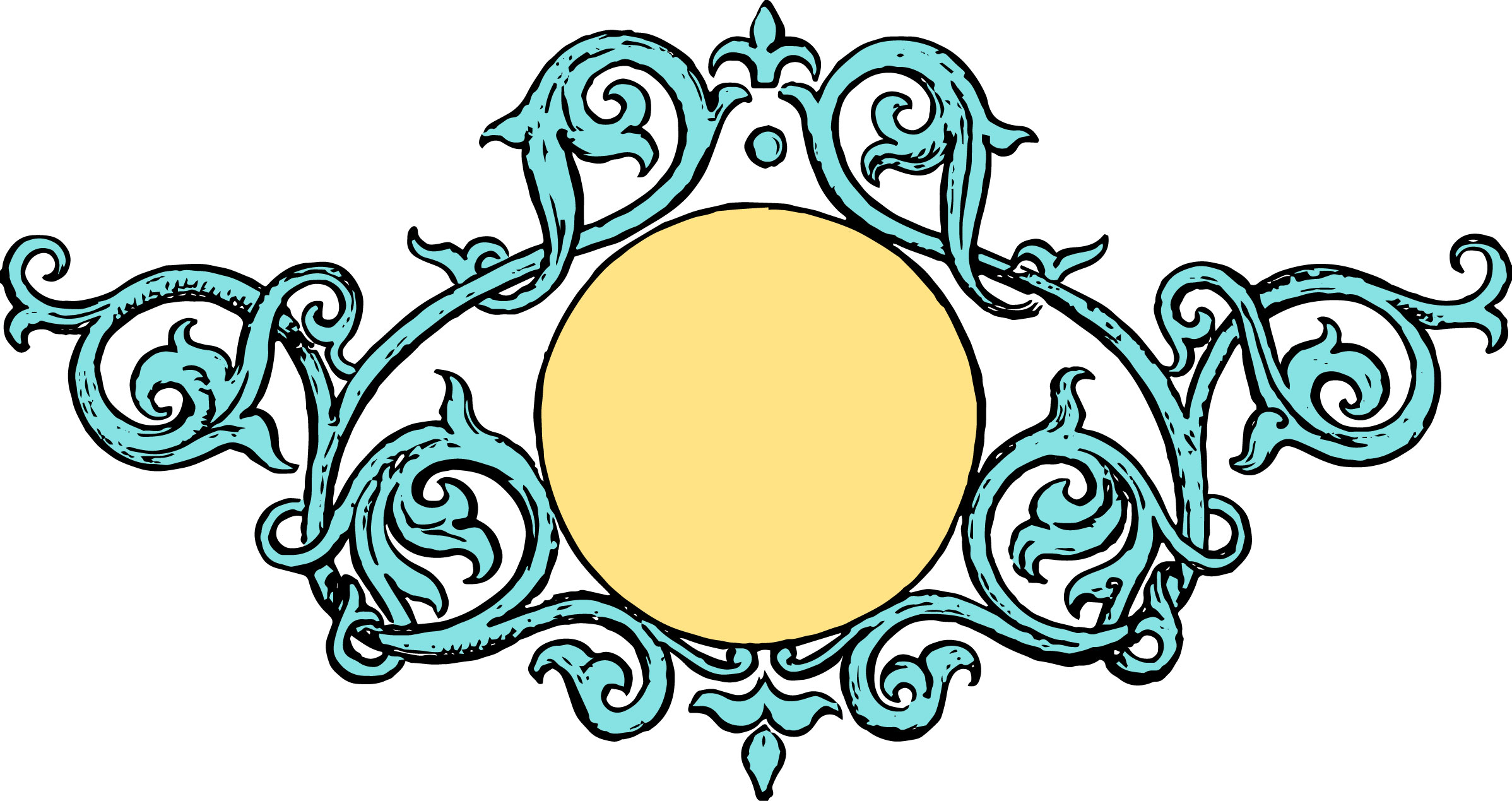 2396x1269 Free Stock Vector Ornate Vintage Frame Clip Art