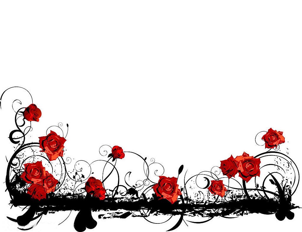 1024x788 Rose Borders Clip Art 1186350 Clipart Of Black And White Ornate
