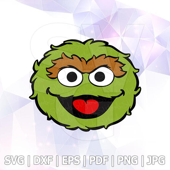 570x570 Oscar The Grouch Sesame Street Vector Layered Svg Cut File