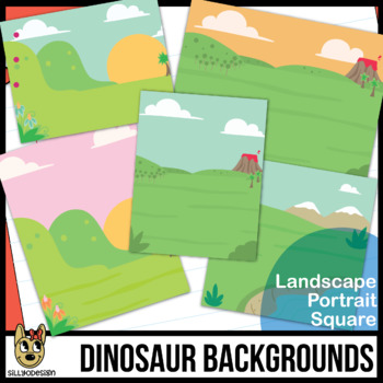 350x350 Dinosauroutdoor Background Scenes Clip Art By Sillyodesign