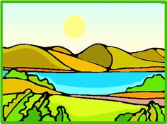 236x176 Lake Scenes Clipart