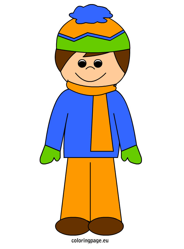 595x804 Boy Clipart Winter Clothes