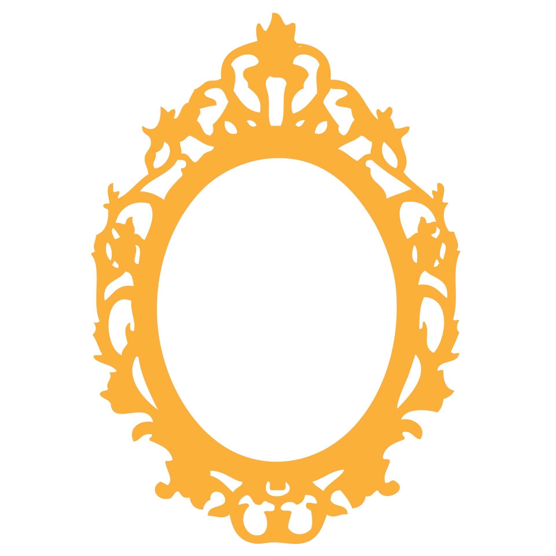 1920x1920 Oval Clipart Orange