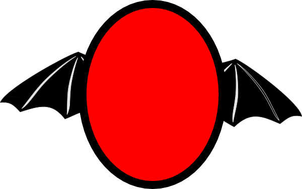 600x376 Bat Wing Oval Clip Art Clipart Panda