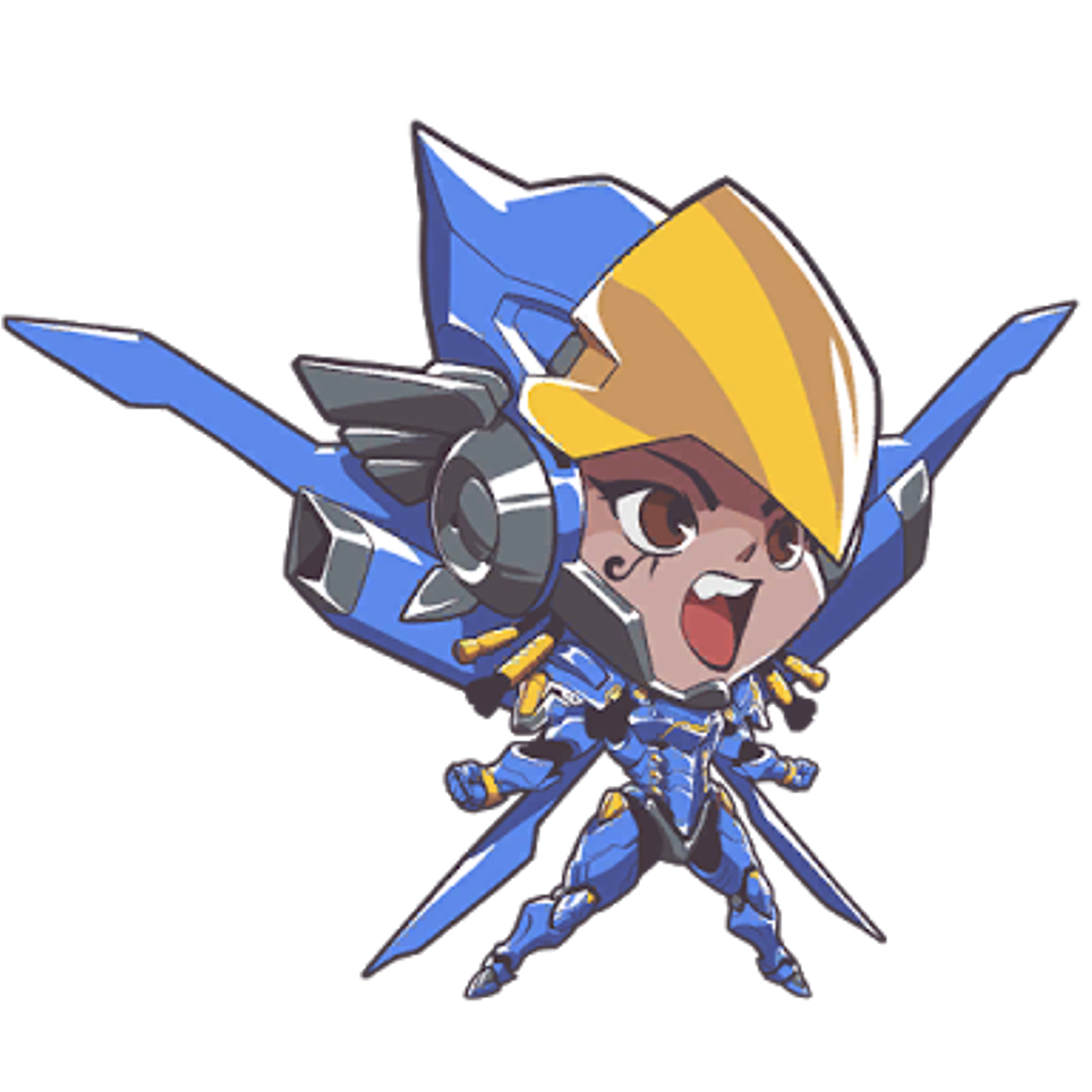 1024x1024 Overwatch Pharah Chibi