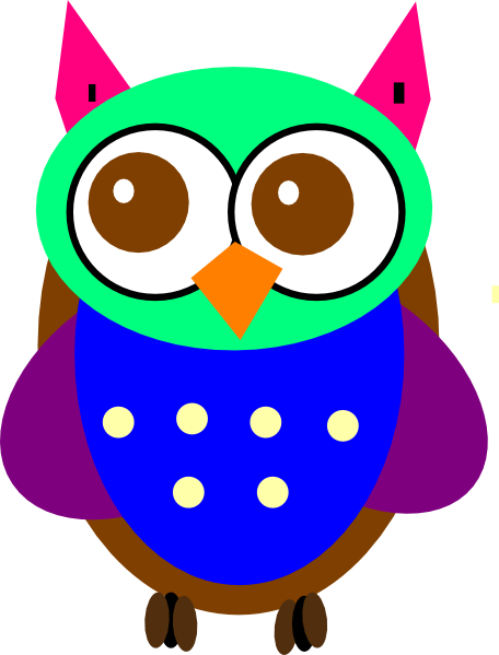 456x599 Gallery Colorful Owl Clip Art,