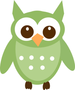 249x298 Olive Green Owl Clip Art