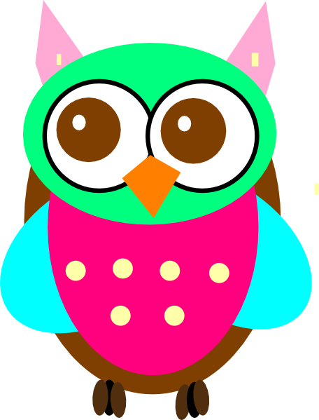 456x599 Colouful Clipart Owl