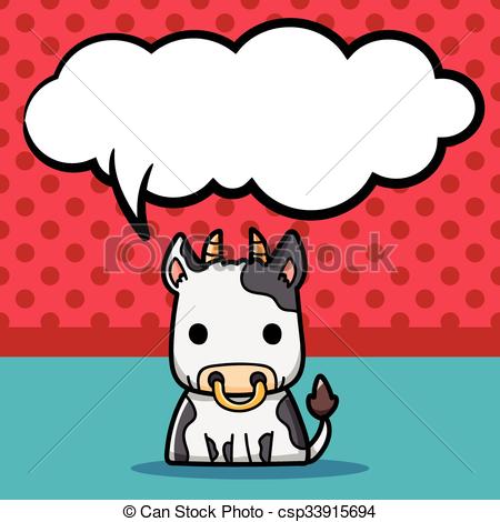 450x470 Chinese Zodiac Ox Doodle Eps Vectors