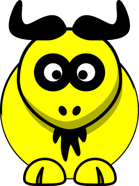 444x596 Yellow Ox Clip Art