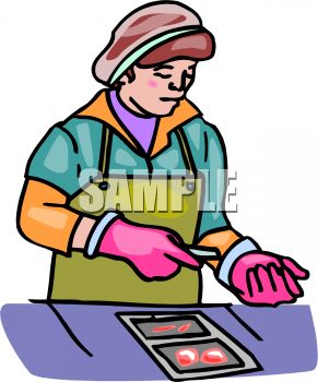 291x350 Woman Shucking Oysters