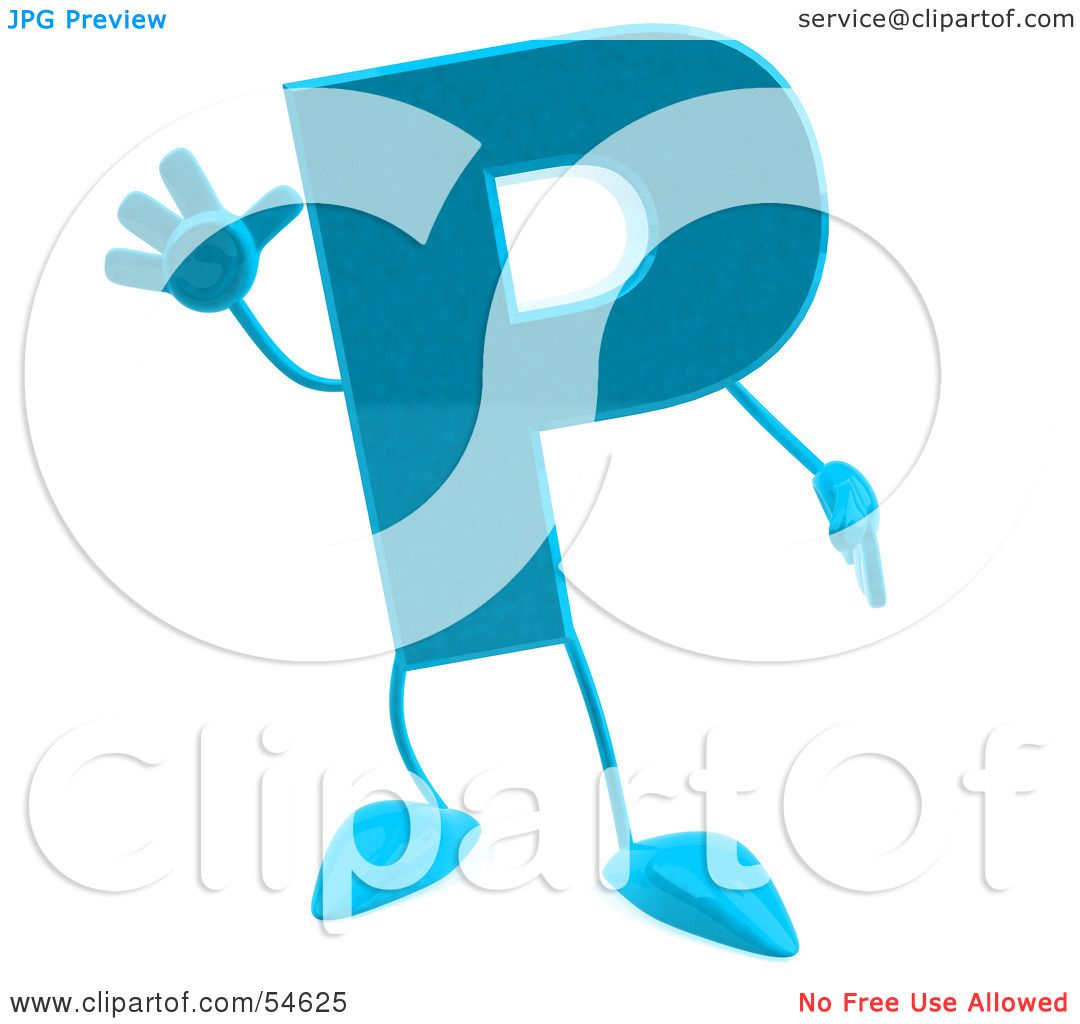 1080x1024 Royalty Free (Rf) Clipart Illustration Of A 3d Blue Letter P