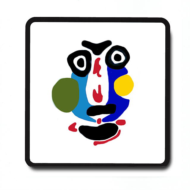 639x639 Picasso Crayon Collection Drink Coasters.