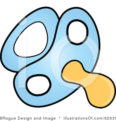 400x420 Gallery For Blue Baby Pacifier Clipart