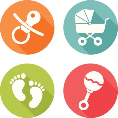 414x414 Fancy Baby Binky Clip Art