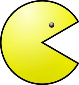 279x299 Yellow Pacman Clip Art