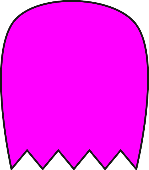 522x594 Pink Pacman Ghost Clip Art