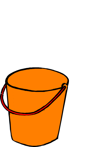 390x595 Orange Bucket Clip Art