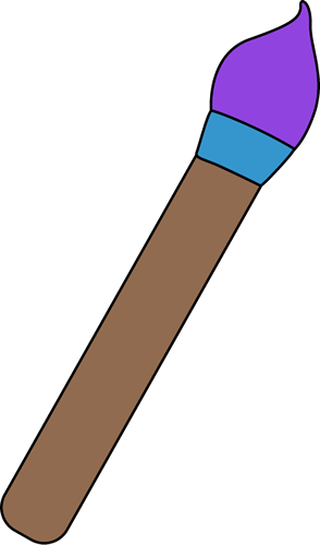 294x500 Purple Art Paint Brush Clip Art