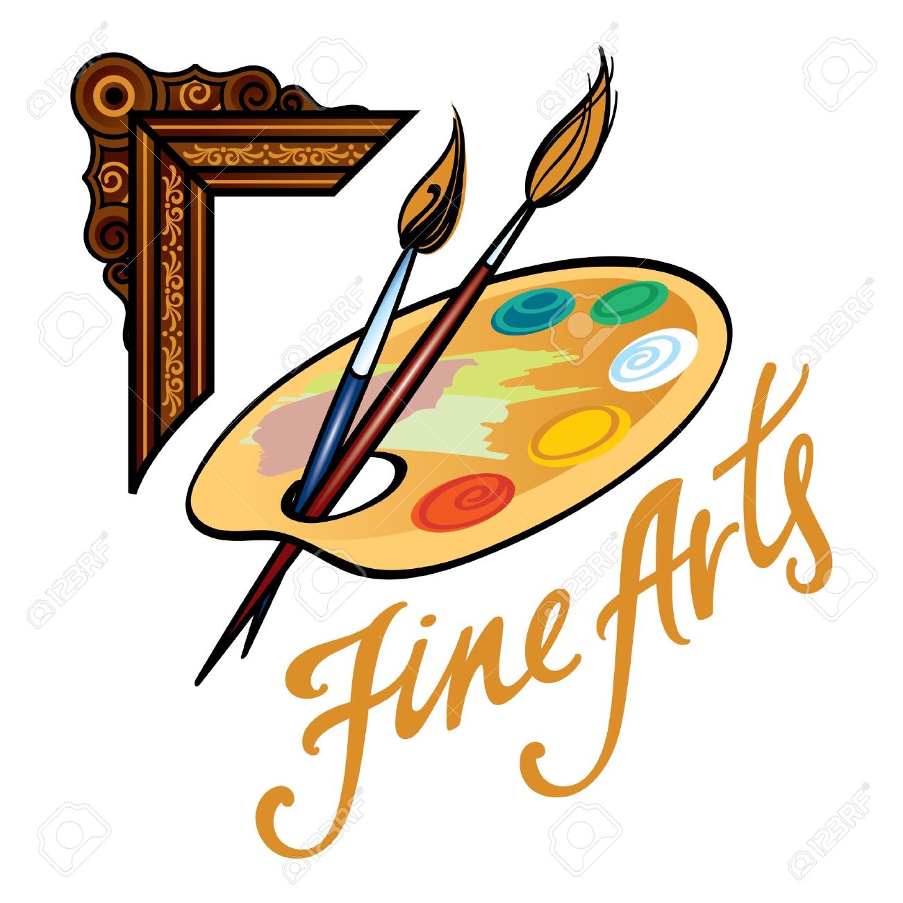 1300x1300 Clip Art Artist Paint Brush Clip Art