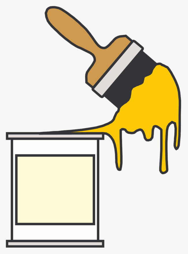 650x879 Paint Brushes, Cartoon, Yellow, Brush Png Image And Clipart