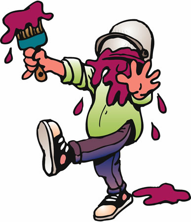 387x450 Paint Spill Clipart