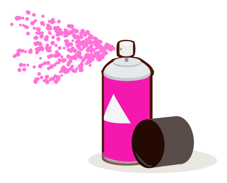 451x363 Spray Paint Can Clipart